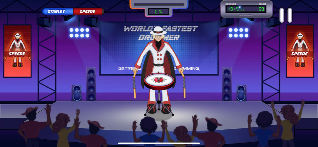 World's Fastest Drummer Game screenshot 1