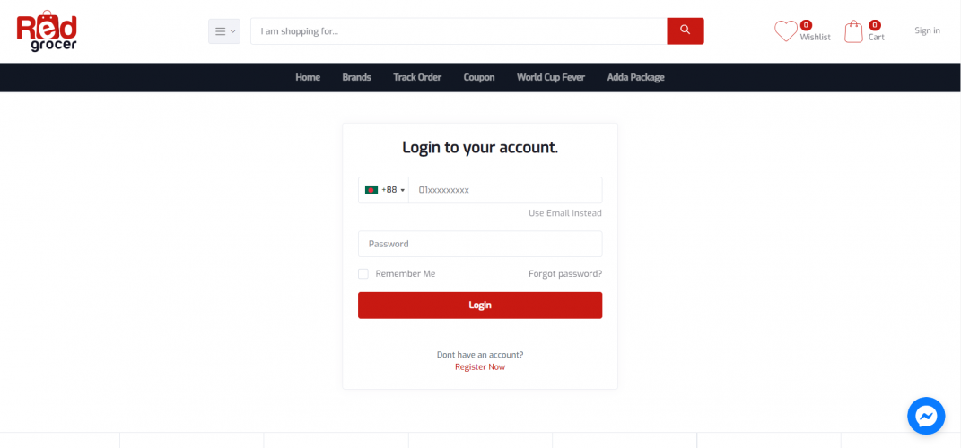 Red Grocer eCommerce platform screenshot 1