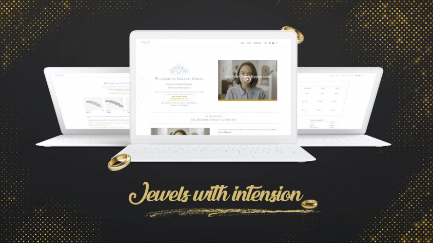 Shanti Jewels eCommerce Website screenshot 1