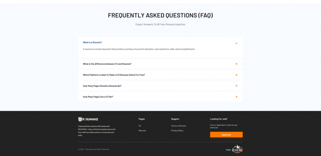 RESUMAKE screenshot 1