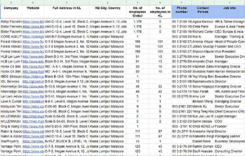 List Building screenshot 1