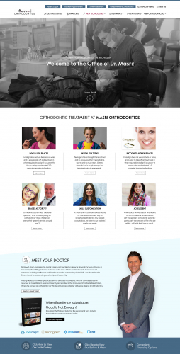 Website Design for the Orthodontist (Dentist) screenshot 1