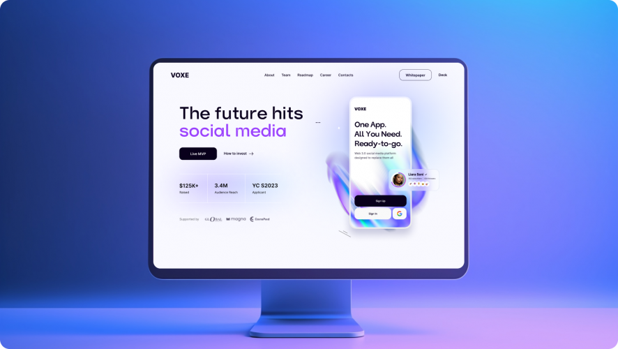 VOXE | Web3 Social Media screenshot 1