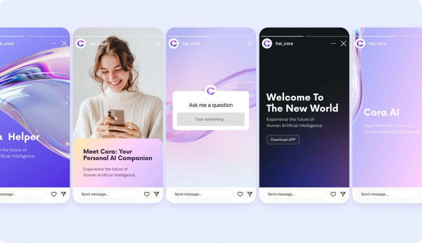 Hai Cora | Brand Identity for AI that Understands Emotion screenshot 2