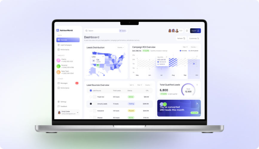 AdvisorWorld | Website Redesign for Financial Platform screenshot 2