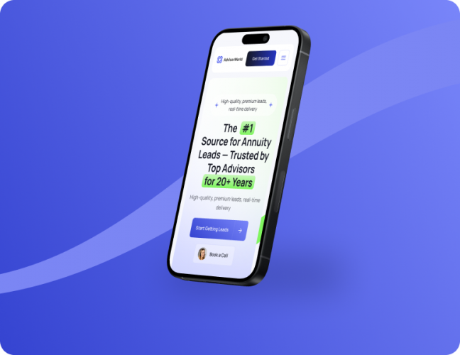 AdvisorWorld | Website Redesign for Financial Platform screenshot 1