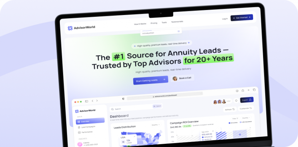AdvisorWorld | Website Redesign for Financial Platform screenshot 4