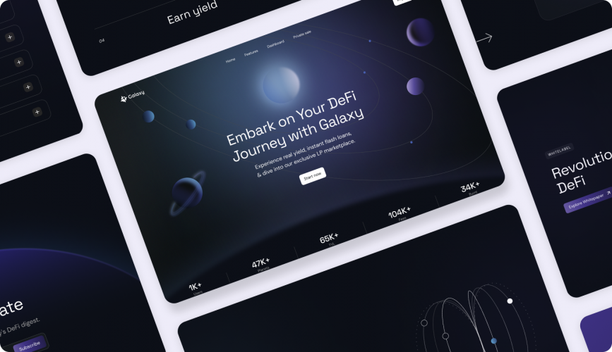 Galaxy | UI/UX Design and Branding for Web3 Trading Platform screenshot 2