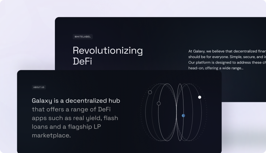 Galaxy | UI/UX Design and Branding for Web3 Trading Platform screenshot 1
