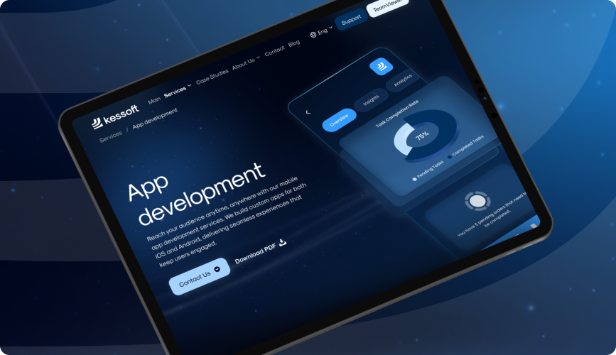 Kessoft | UI/UX Design and Branding for Software Development and Consulting Company screenshot 1