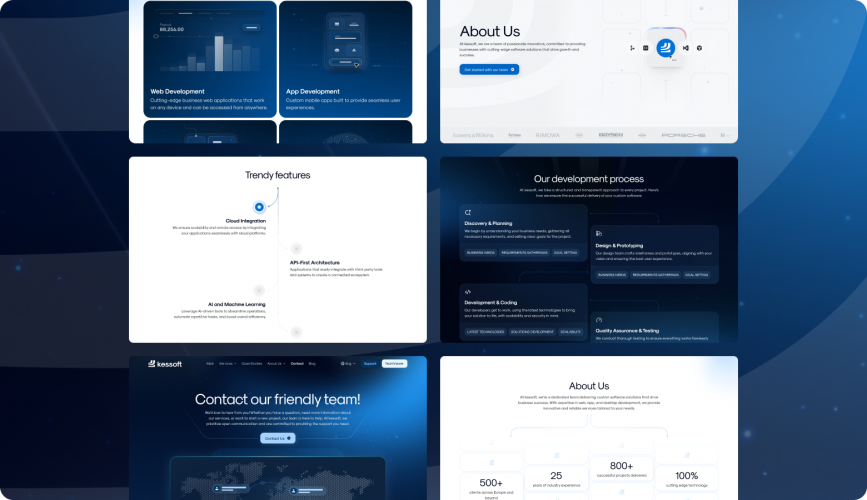 Kessoft | UI/UX Design and Branding for Software Development and Consulting Company screenshot 3