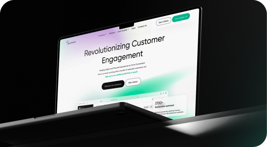 Guestwise | UI/UX Design and Website Redesign for an AI Hospitality Marketing Platform screenshot 1
