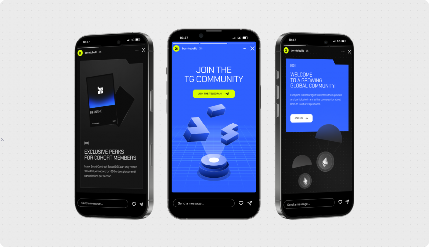 Born to Build | UI/UX Design & Branding for a Web3 DAO Platform screenshot 3