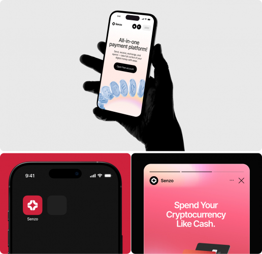 Senzo | Web3 Branding for a Crypto Banking Platform screenshot 4