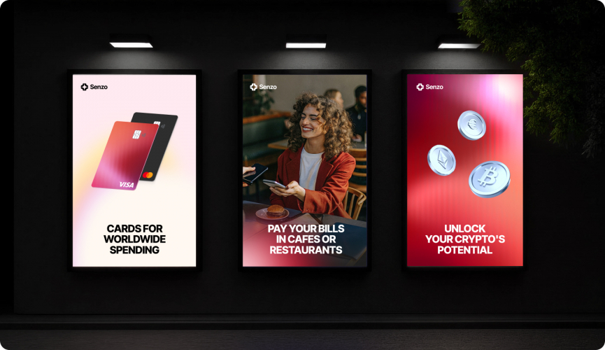 Senzo | Web3 Branding for a Crypto Banking Platform screenshot 5