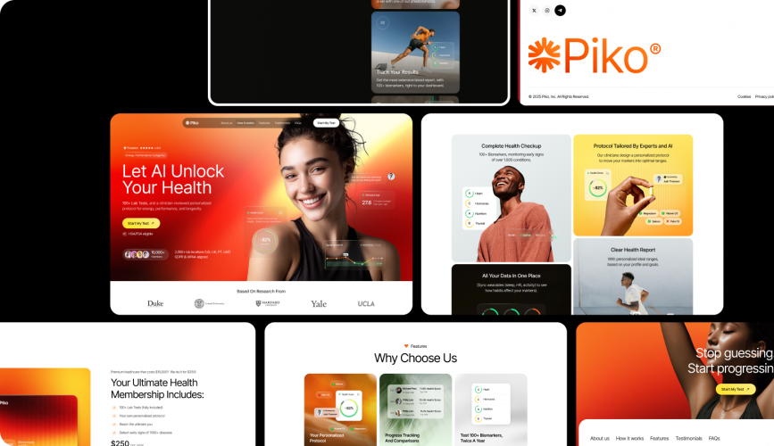Piko Health | Branding & UX Design for a Digital Health Platform screenshot 3