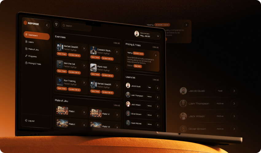 Reforge | Gamified Fitness App Design for Athletes and Coaches  screenshot 3