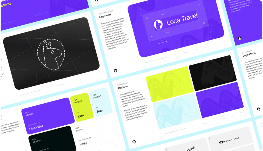 Loca Travel | Brand System and Marketing Design for a Travel Platform screenshot 2