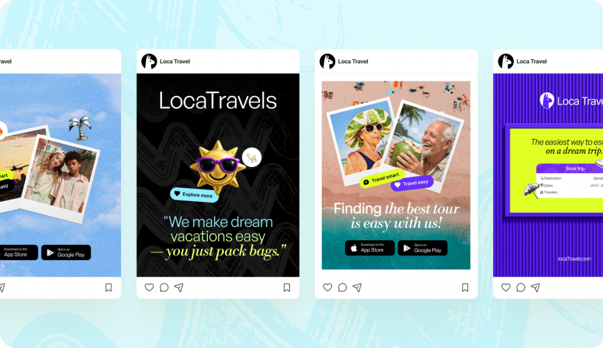 Loca Travel | Brand System and Marketing Design for a Travel Platform screenshot 3
