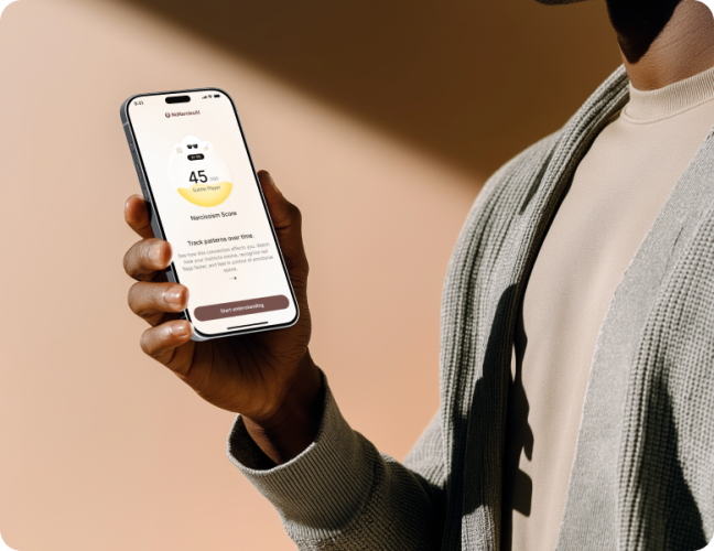 NoNarcissAI | Mobile App Redesign for a Relationship Tool  screenshot 1