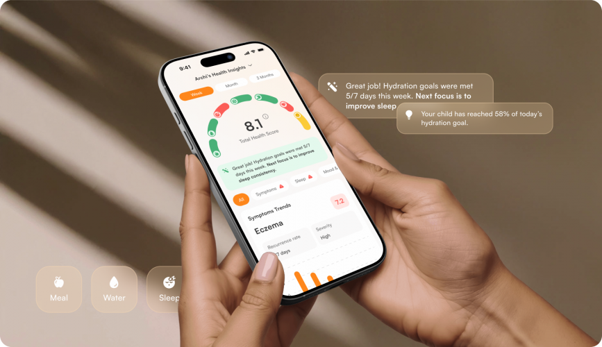 Health HQ | Mobile App Redesign for a Child Health Platform  screenshot 1