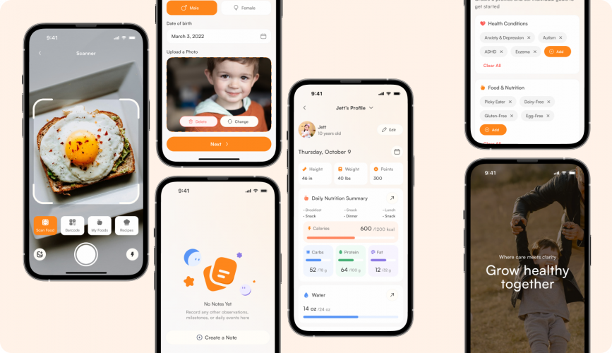 Health HQ | Mobile App Redesign for a Child Health Platform  screenshot 2