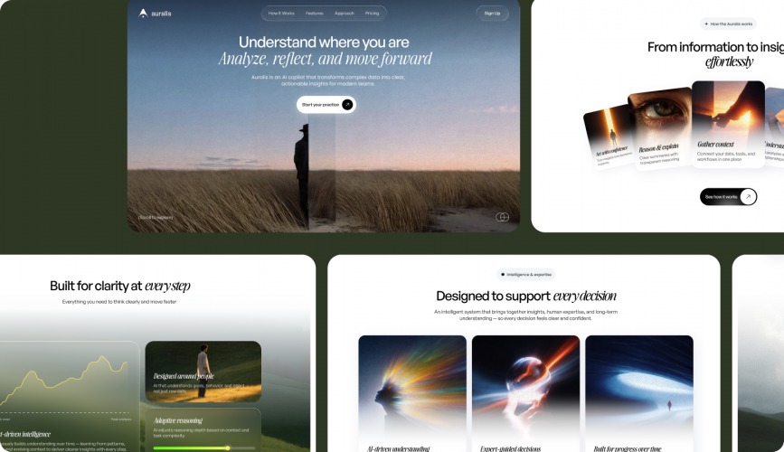 Auralis | Mobile App & Admin Panel Design for an AI Copilot screenshot 1