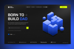 Born to Build | UI/UX Design & Branding for a Web3 DAO Platform