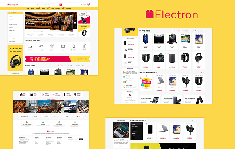 Electron Electronic Store screenshot 1