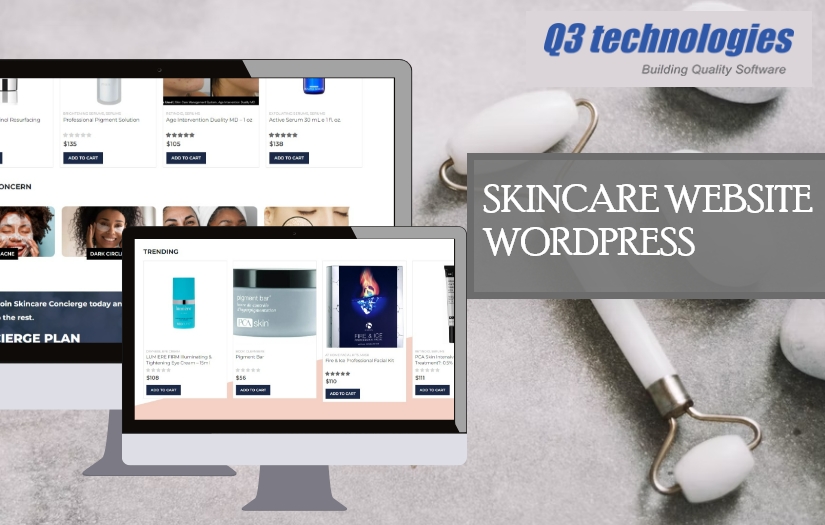 Skincare Wordpress Website screenshot 1