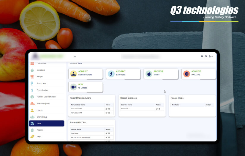 Web-Based Nutrition Analysis Software screenshot 1