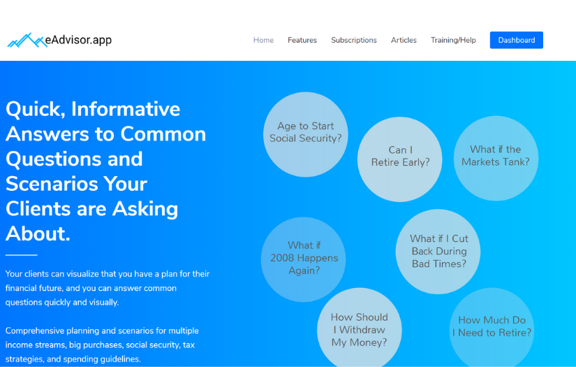 eAdvisor Dashboard App screenshot 1