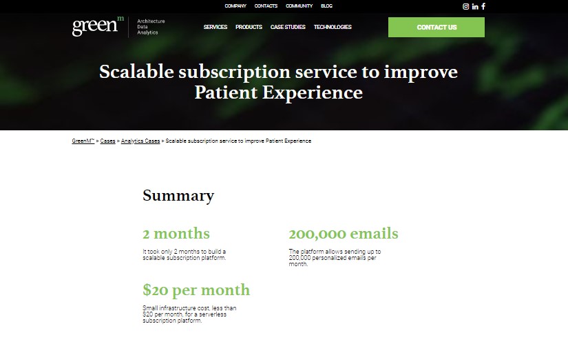 Embedded Analytics for a US HIT provider screenshot 1