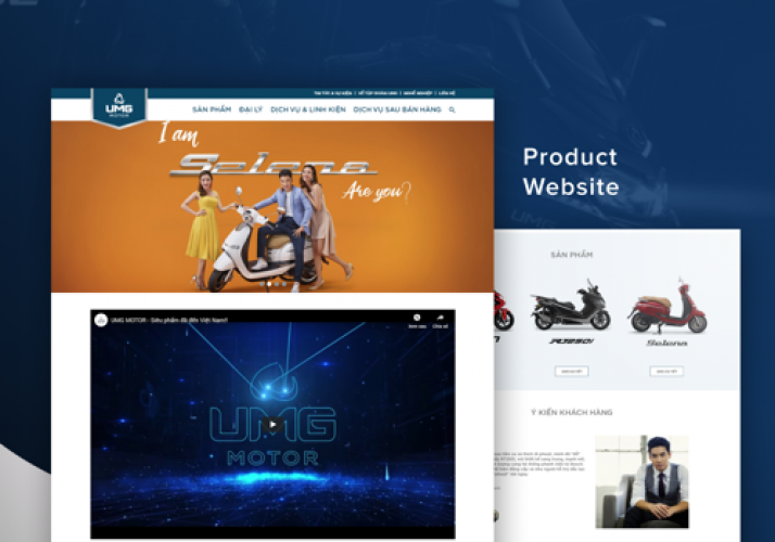 UMG Motor - Product Website screenshot 1