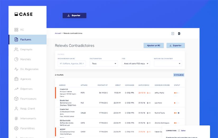 CASE app screenshot 1