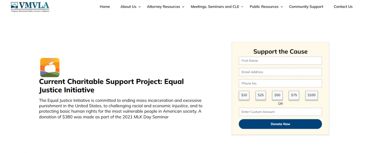 Virginia Mountain/Valley Lawyers' Alliance screenshot 2
