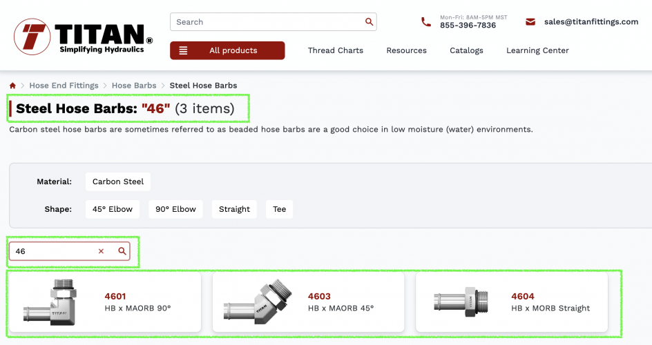 TitanFittings screenshot 3