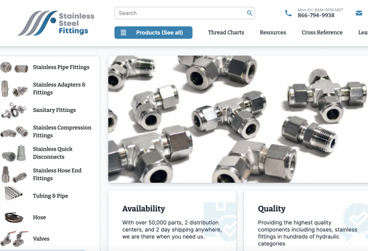 Stainless Steel Fittings screenshot 3