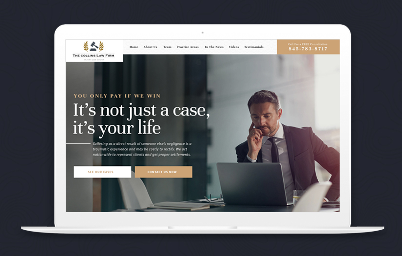 Law Firm Website Design screenshot 1