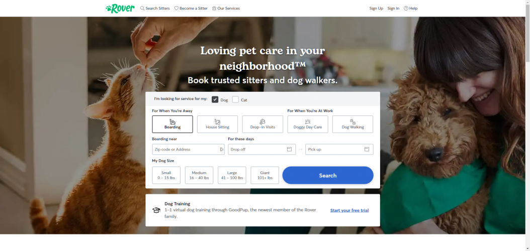Rover: Fetching Top-Tier Talent for the Ultimate Pet Care Platform screenshot 1