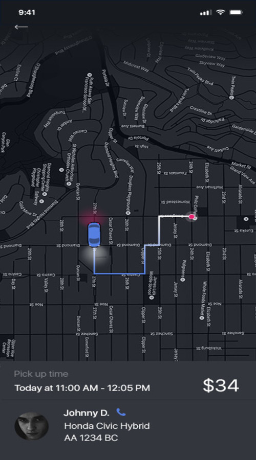 Delivery app concept screenshot 1