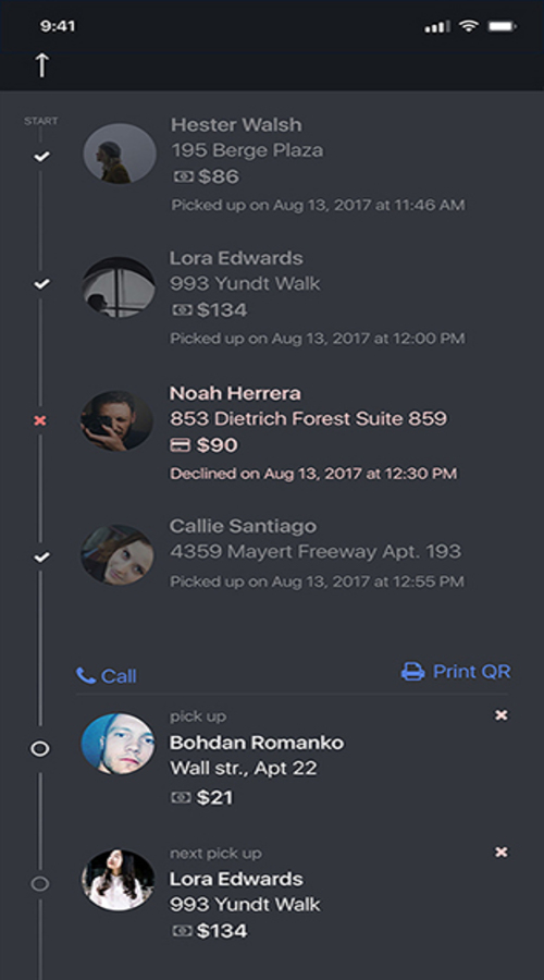 Delivery app concept screenshot 4