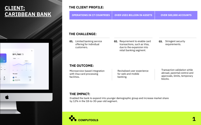 Modernizing an online banking app for a leading Caribbean regional bank  screenshot 1