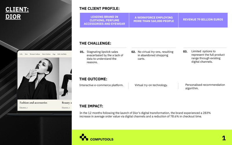 A global fashion and luxury brand specialising in the manufacture and sale of clothing, leather goods, perfumes, cosmetics, watches, jewellery, wines, and other products screenshot 1