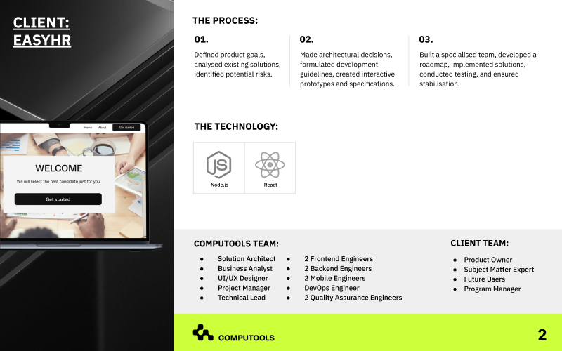 A CRM platform for a Swiss HR solutions provider screenshot 2