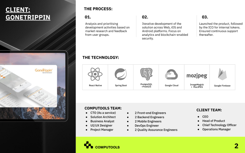 Productizing a unique app concept for family trips in the USA screenshot 2