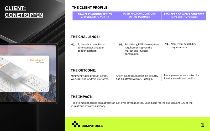 Productizing a unique app concept for family trips in the USA screenshot 1