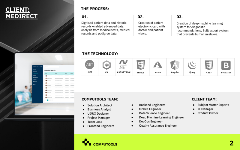 A digital solution for medical institutions, enhancing patient record-keeping and pre-diagnostic analysis screenshot 2