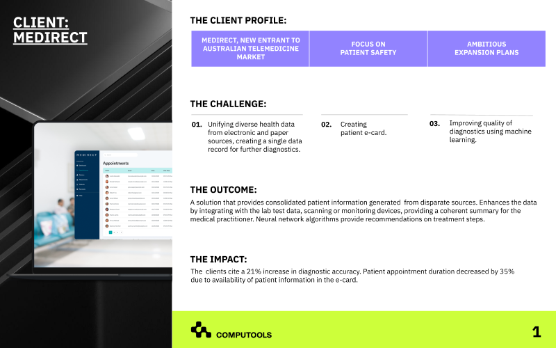 A digital solution for medical institutions, enhancing patient record-keeping and pre-diagnostic analysis screenshot 1