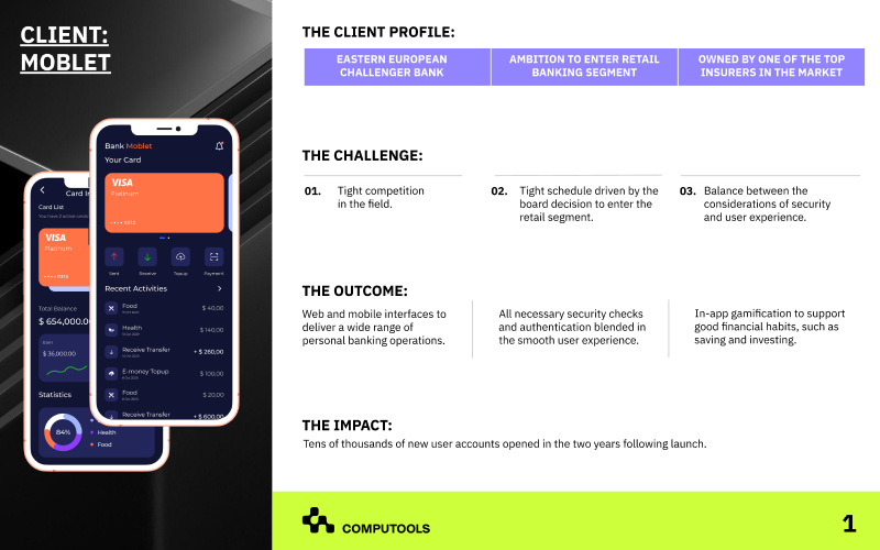 Design services for a web wallet that enables secure transactions screenshot 1